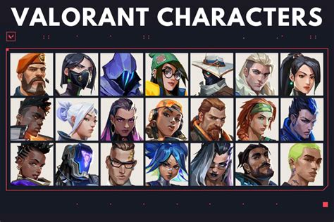 alle agenten valorant|Valorant Characters: All Agents